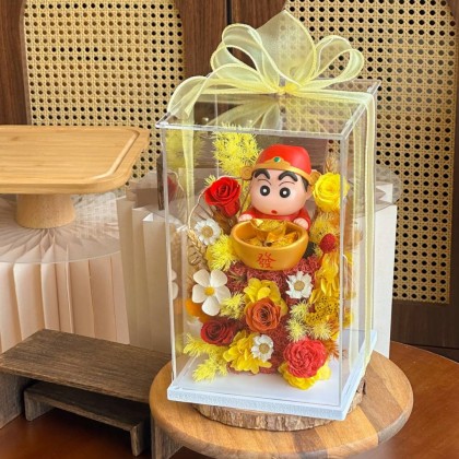 Crayon Preserved Flower Acrylic Box